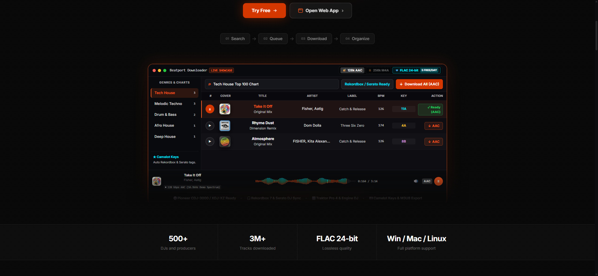 Beatport Downloader PRO Lossless 24-bit FLAC and Rekordbox Sync Pipeline