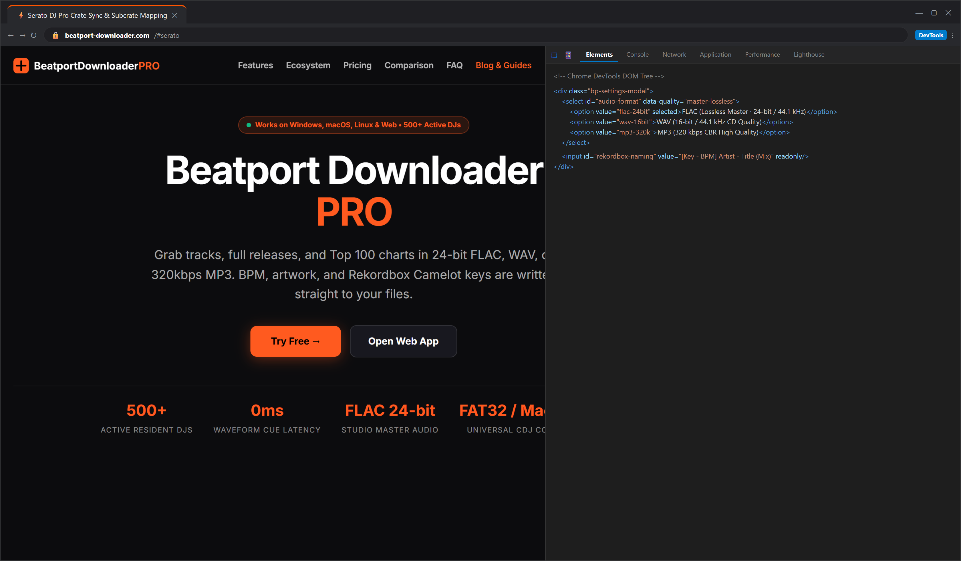 Serato DJ Pro crate imported with full tags